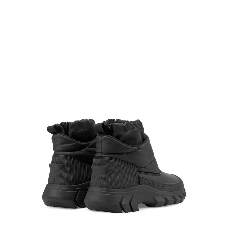 Hunter Boots Ankle Zip Snow Boots Black | 09361-PCUB