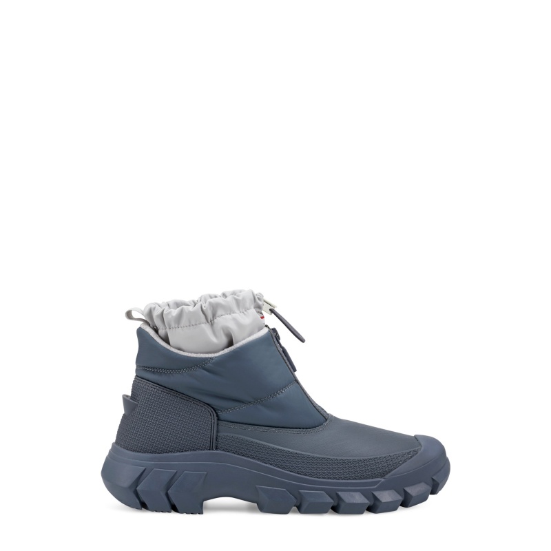 Hunter Boots Ankle Zip Snow Boots Patter Grey/Noctis | 91356-POZS
