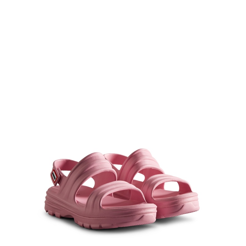 Hunter Boots BLOOM Sandals Pink Fizz | 74623-BCOE