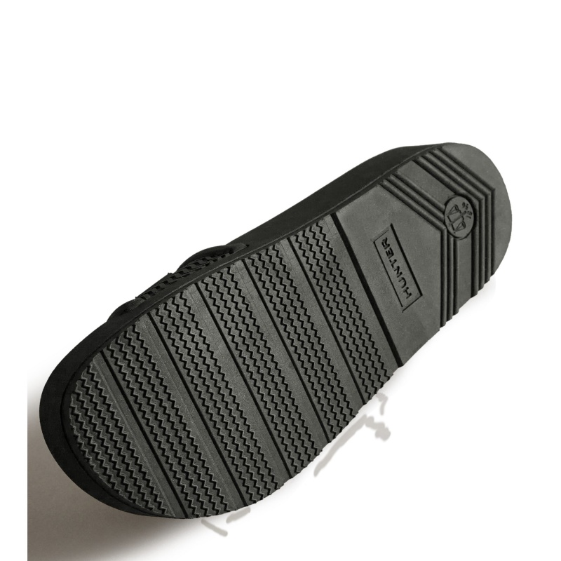 Hunter Boots BLOOM Slides Black | 27386-GCWE