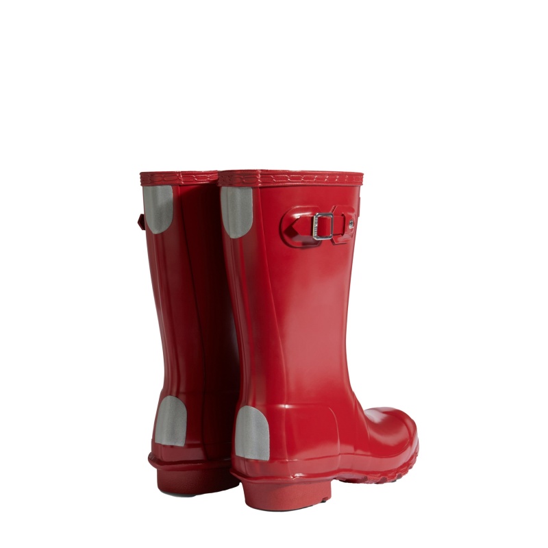 Hunter Boots Big Kids Original Gloss Rain Boots Vital Burgundy | 50891-JZPD