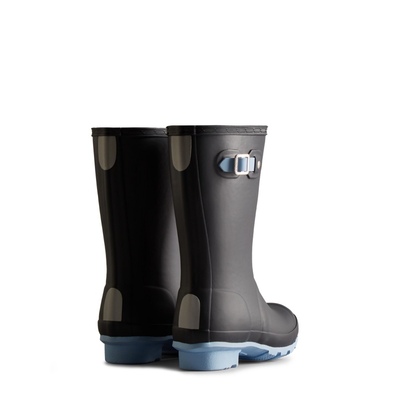 Hunter Boots Big Kids Original Insulated Rain Boots Navy/Blue Frost/White Willow | 92084-NOEK