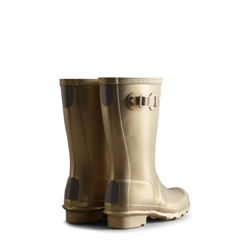 Hunter Boots Big Kids Original Nebula Rain Boots Pale Gold | 52310-HNMP