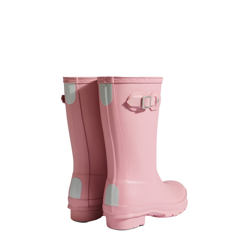 Hunter Boots Big Kids Original Rain Boots Purring Pink | 02475-CJLP