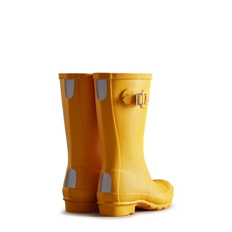 Hunter Boots Big Kids Original Rain Boots Yellow | 62503-YGMT