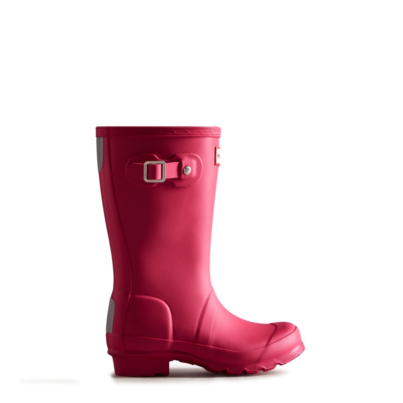 Hunter Boots Big Kids Original Rain Boots Bright Pink | 61937-ISQZ