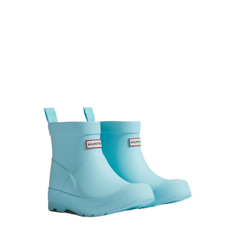 Hunter Boots Big Kids PLAY Rain Boots Flowing Blue | 83106-EQRT