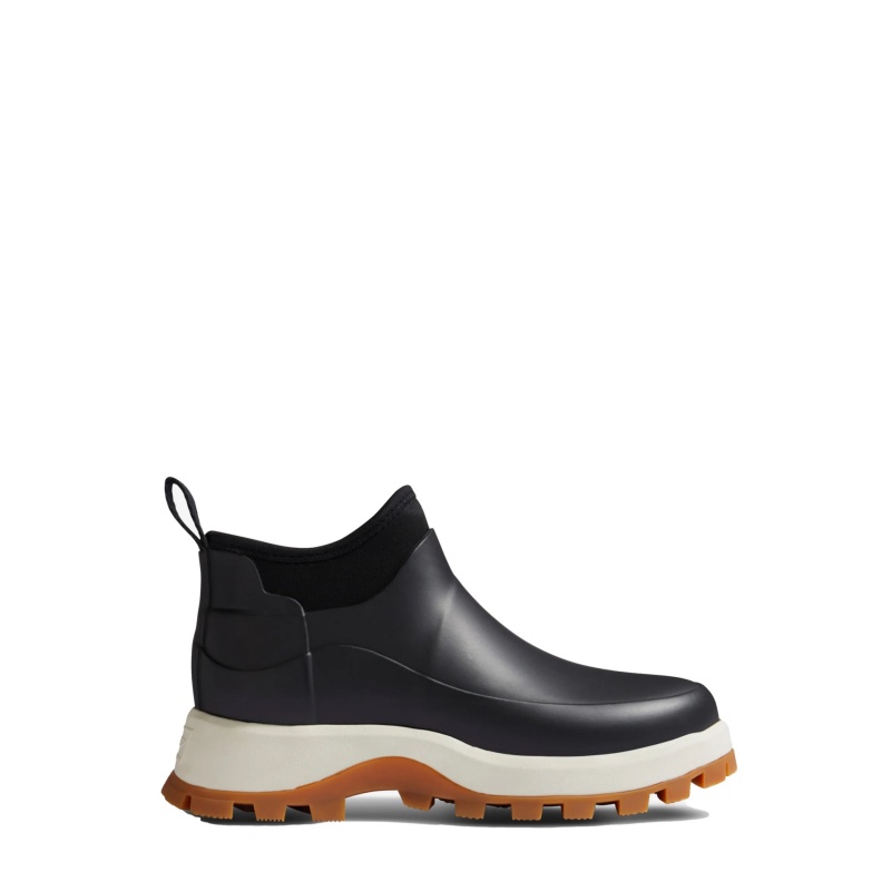 Hunter Boots City Explorer Ankle Boots Black/Shaded White/Gum | 14358-SNBG
