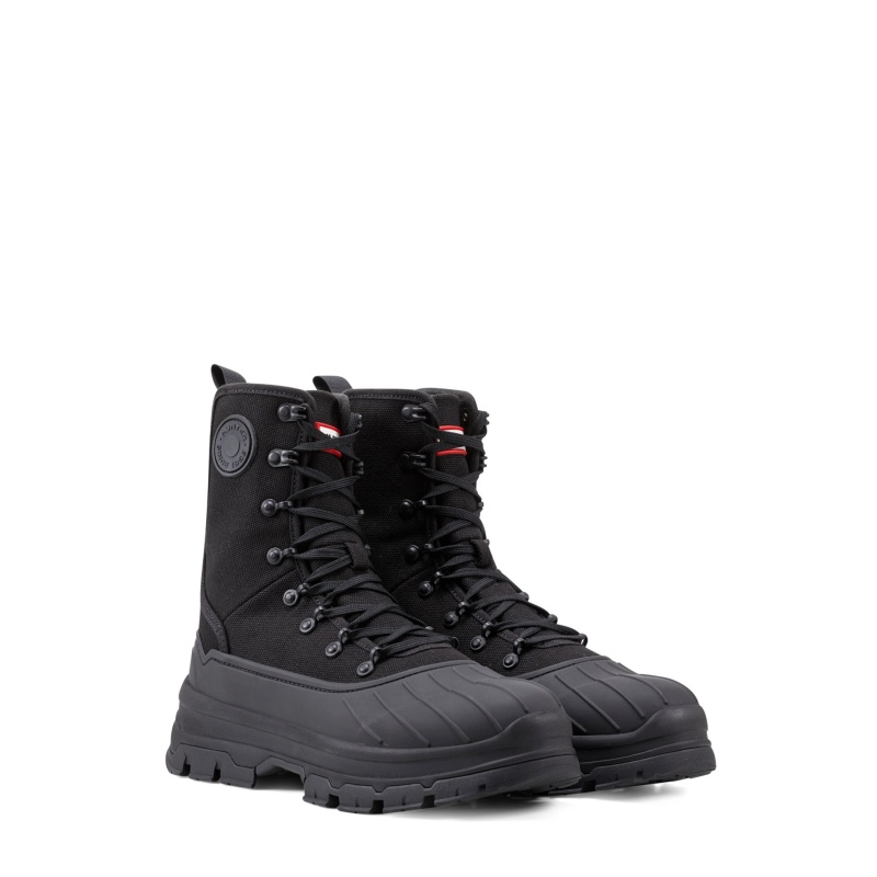 Hunter Boots Explorer Desert Boots Black | 70381-UBIH