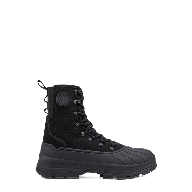 Hunter Boots Explorer Desert Boots Black | 70381-UBIH