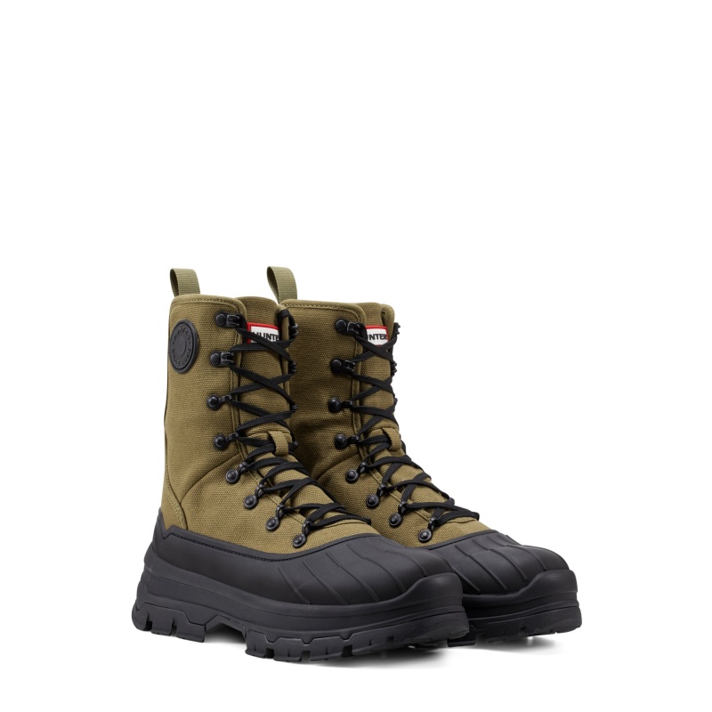 Hunter Boots Explorer Desert Boots Utility Green/Black | 03249-JRSB