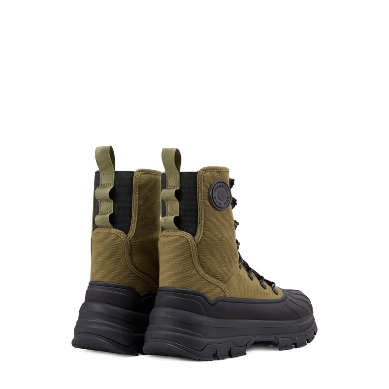 Hunter Boots Explorer Desert Boots Utility Green/Black | 03249-JRSB