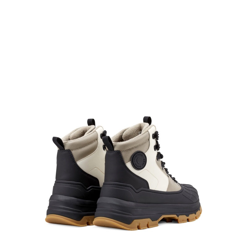 Hunter Boots Explorer Duck Boots White Willow/Alloy/Black/Gum | 93201-UHTE