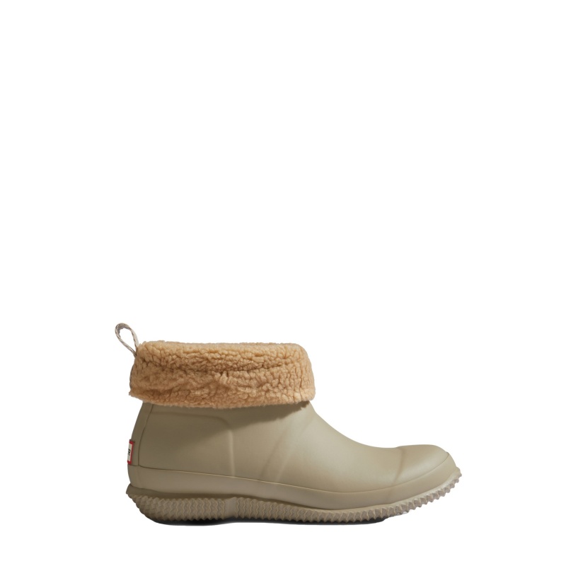 Hunter Boots Indoor/Outdoor Insulated Short Boots Alloy/Tan | 60715-DWAB