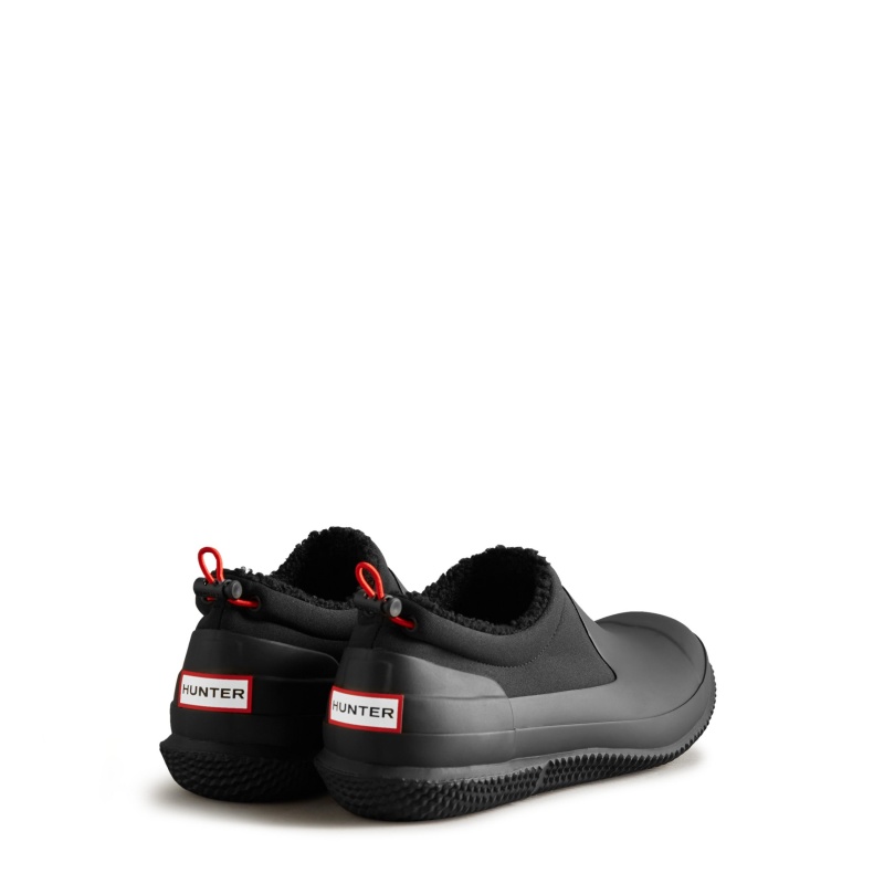 Hunter Boots Indoor/Outdoor Insulated Vegan Shearling Shoes Black | 61920-SNDZ