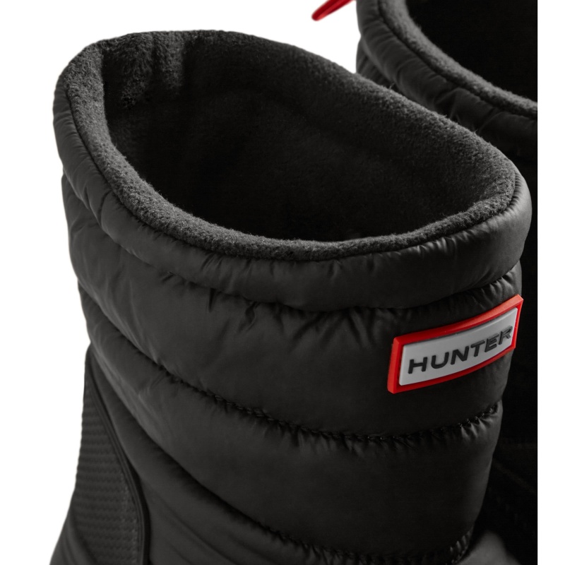 Hunter Boots Intrepid Insulated Short Snow Boots Black | 12507-GJBU