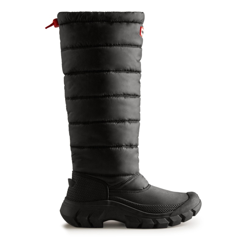 Hunter Boots Intrepid Insulated Tall Snow Boots Black | 40862-JXVN