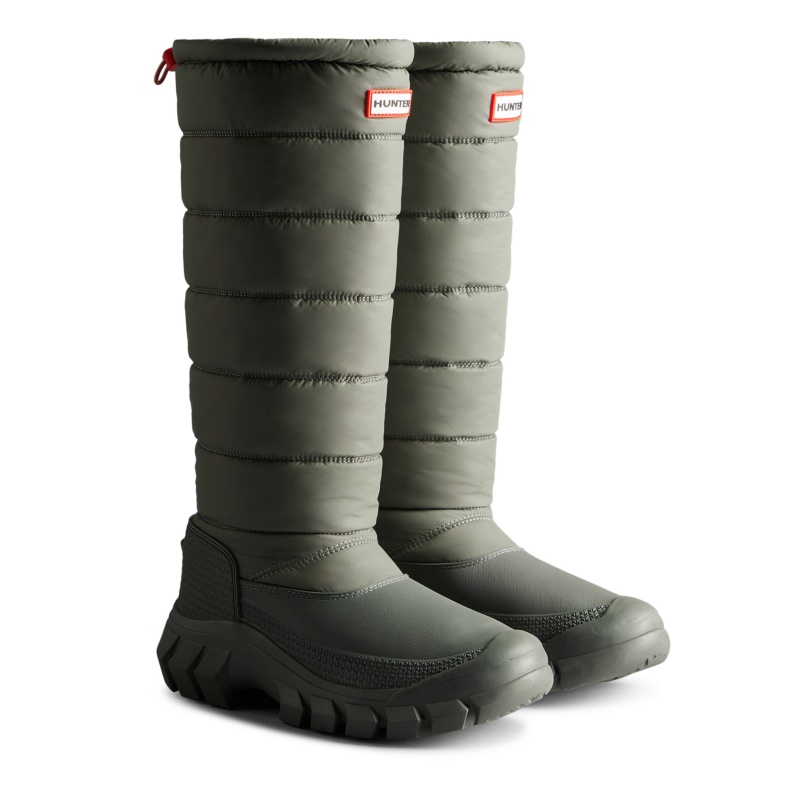 Hunter Boots Intrepid Insulated Tall Snow Boots Urban Grey | 06147-BTPC