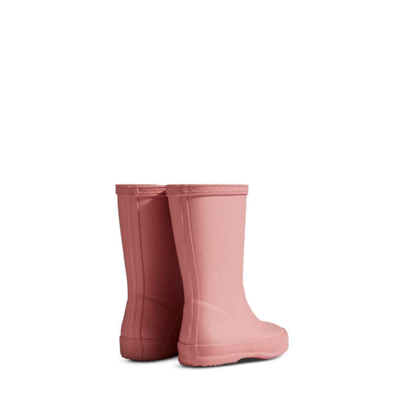 Hunter Boots Kids First Classic Rain Boots Purring Pink | 85912-OGAU