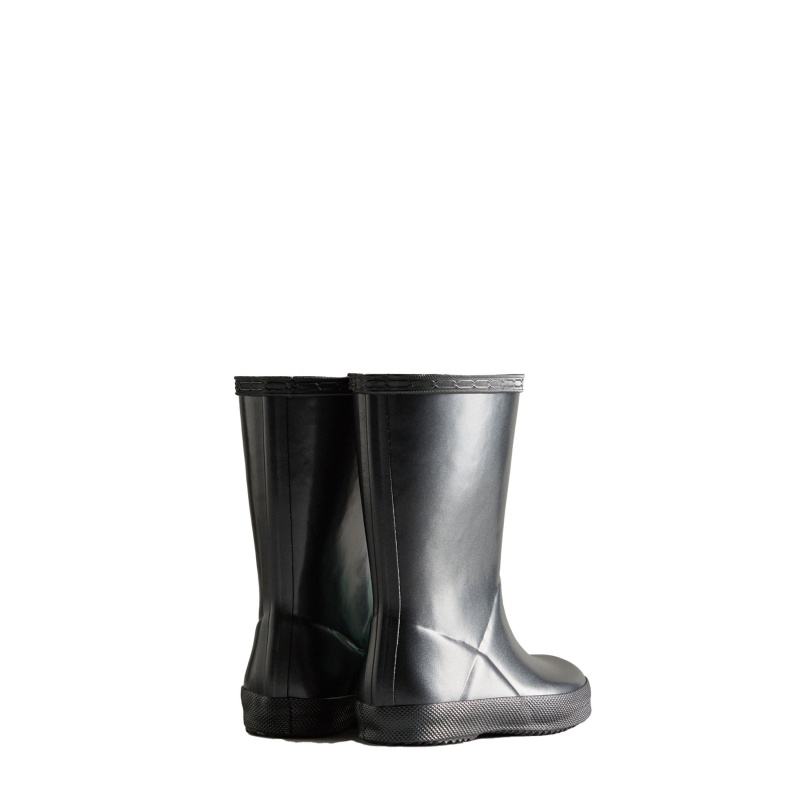 Hunter Boots Kids First Nebula Rain Boots Black | 36801-YWPC