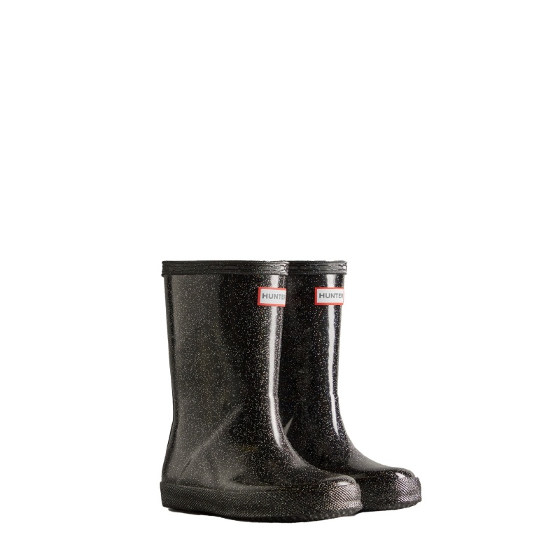 Hunter Boots Kids First Starcloud Rain Boots Black Multi | 36947-AYBI