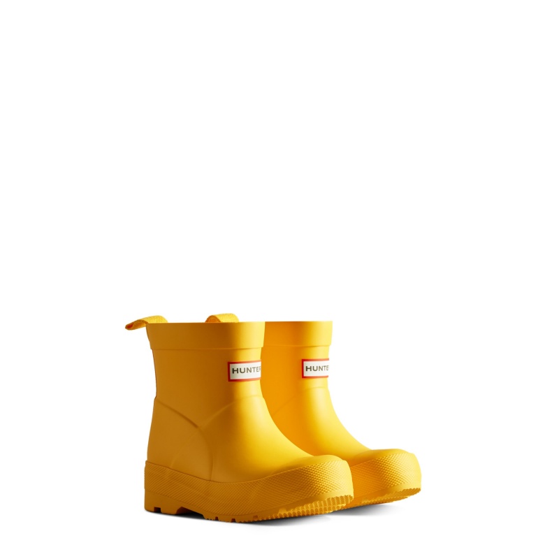 Hunter Boots Little Kids PLAY Rain Boots Yellow | 04269-SAVC