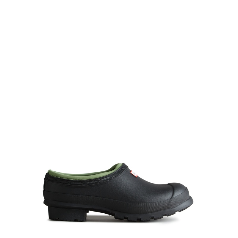 Hunter Boots Neoprene Gardener Clogs Black | 91654-PSGL