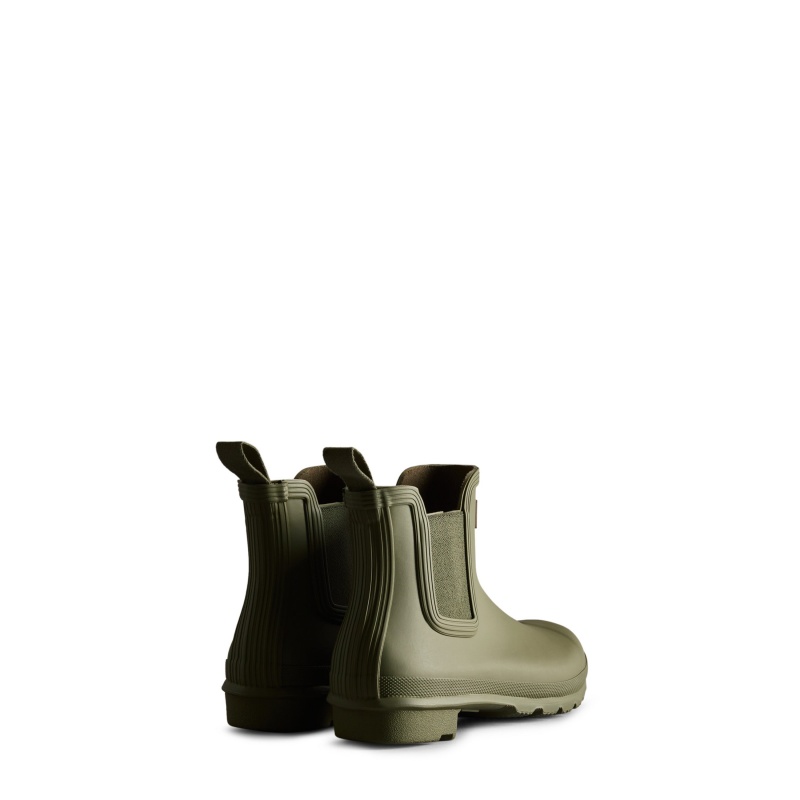 Hunter Boots Original Chelsea Boots Olive Leaf | 53496-FWCH
