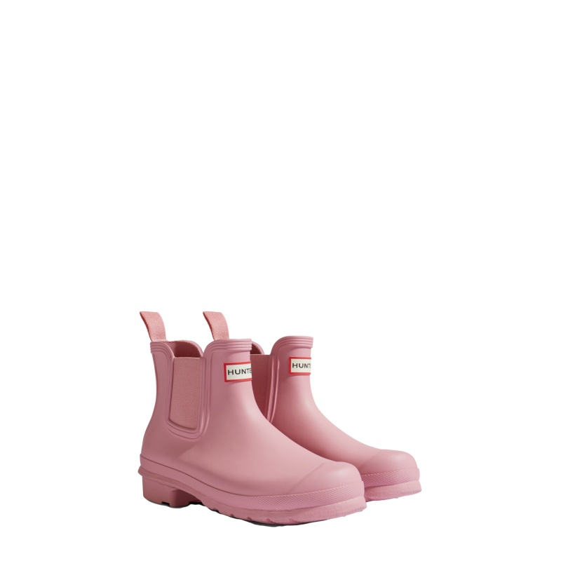 Hunter Boots Original Chelsea Boots Purring Pink | 72839-ETCI