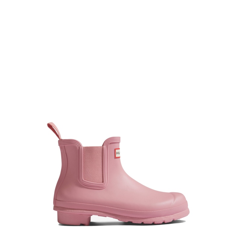 Hunter Boots Original Chelsea Boots Purring Pink | 72839-ETCI
