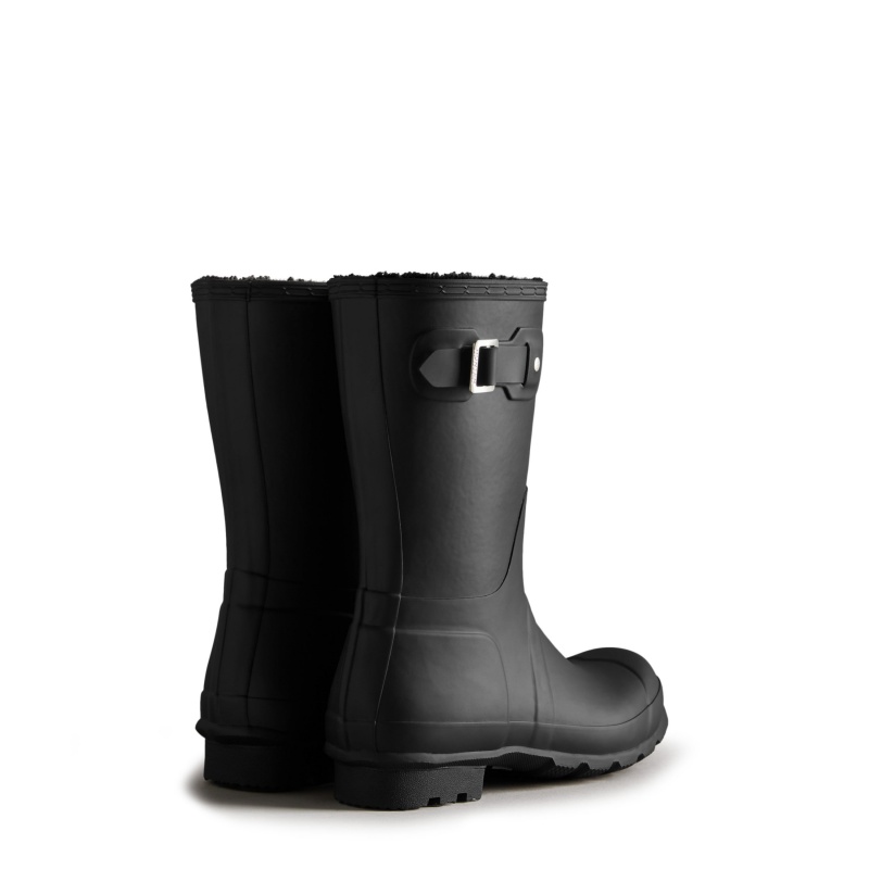 Hunter Boots Original Insulated Short Rain Boots Black | 29478-LXYK