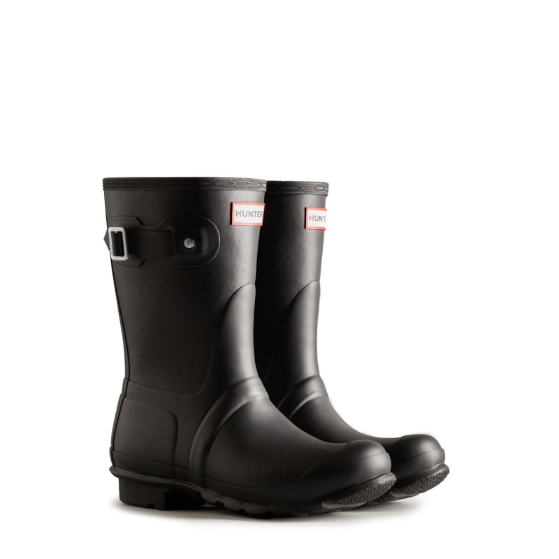 Hunter Boots Original Insulated Short Rain Boots Black | 05132-OPAI