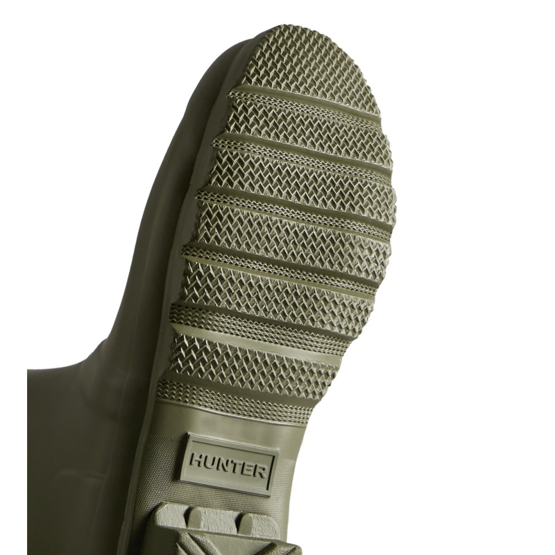 Hunter Boots Original Short Rain Boots Olive Leaf | 63287-WCPZ