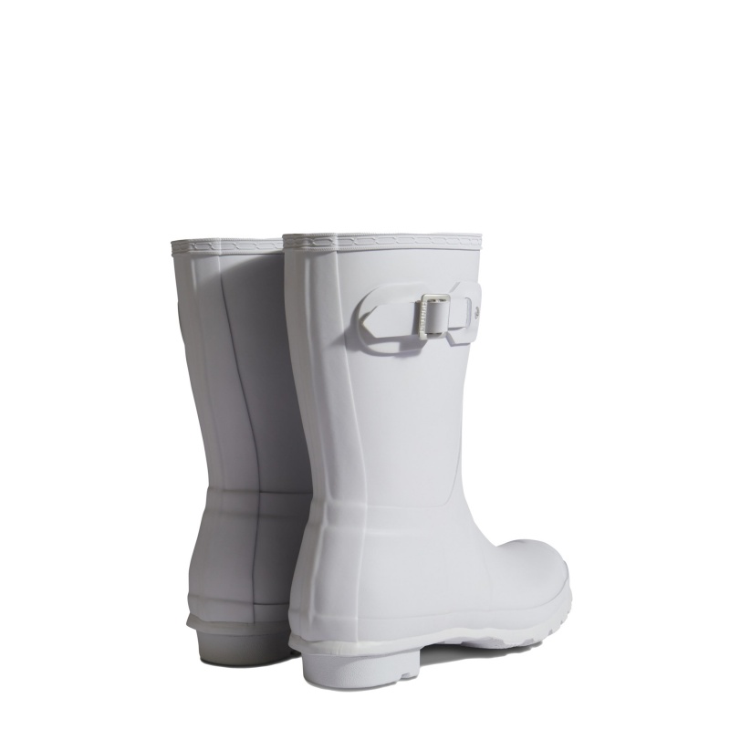 Hunter Boots Original Short Rain Boots Patter Grey | 65371-XMKW