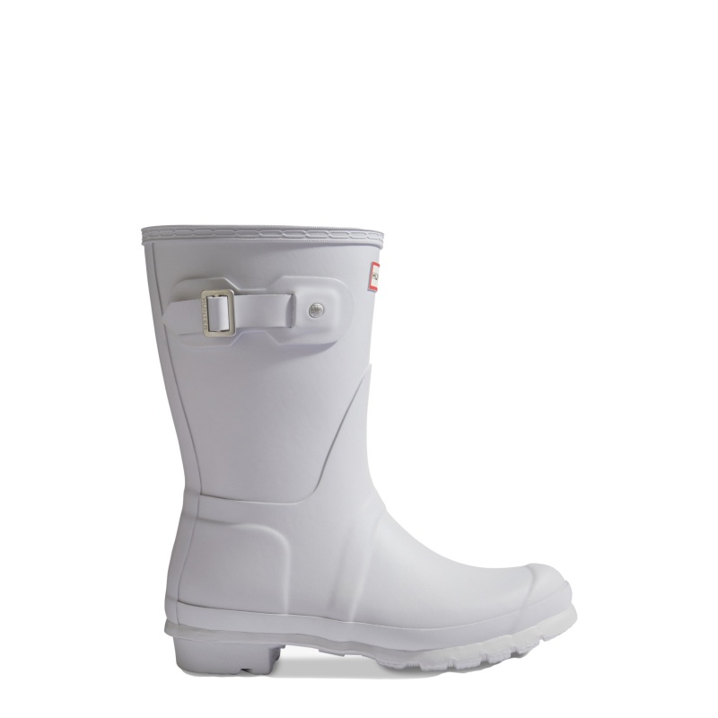 Hunter Boots Original Short Rain Boots Patter Grey | 65371-XMKW