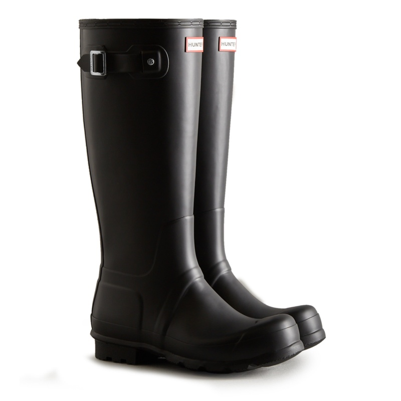 Hunter Boots Original Tall Rain Boots Black | 26370-YLNB