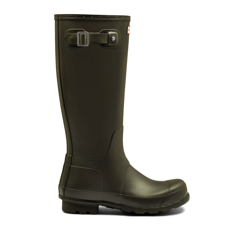 Hunter Boots Original Tall Rain Boots Dark Olive | 34286-OFGN
