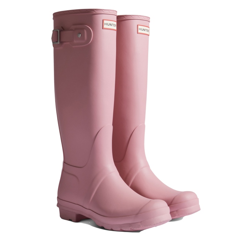 Hunter Boots Original Tall Rain Boots Purring Pink | 23897-BHCM