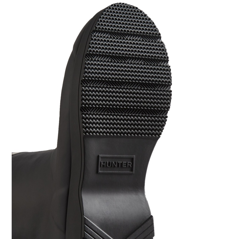 Hunter Boots PLAY Insulated Vegan Shearling Short Rain Boots Black | 91867-FIBL