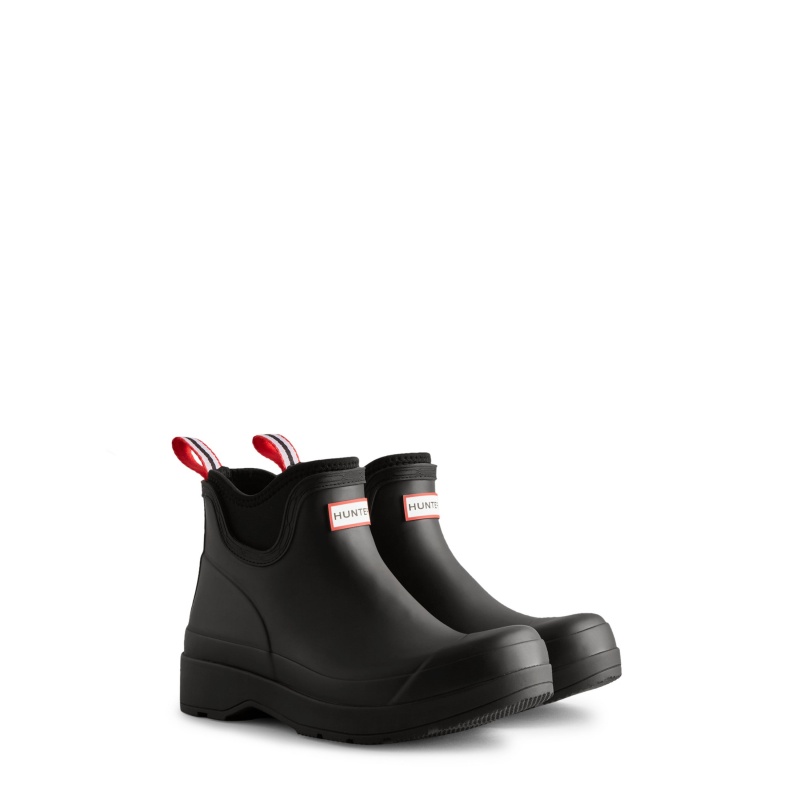 Hunter Boots PLAY Neoprene Rain Boots Black | 32871-HIEK