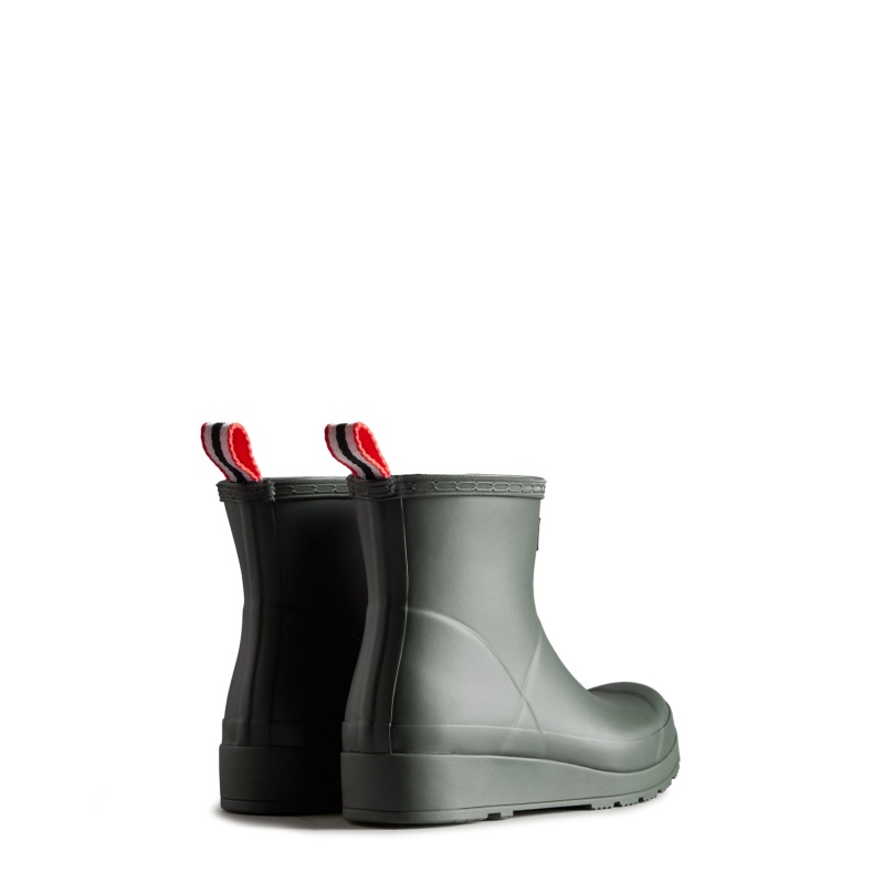 Hunter Boots PLAY Short Rain Boots Arctic Moss | 69571-GHMD