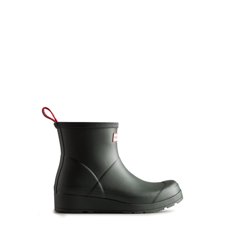 Hunter Boots PLAY Short Rain Boots Arctic Moss | 69571-GHMD