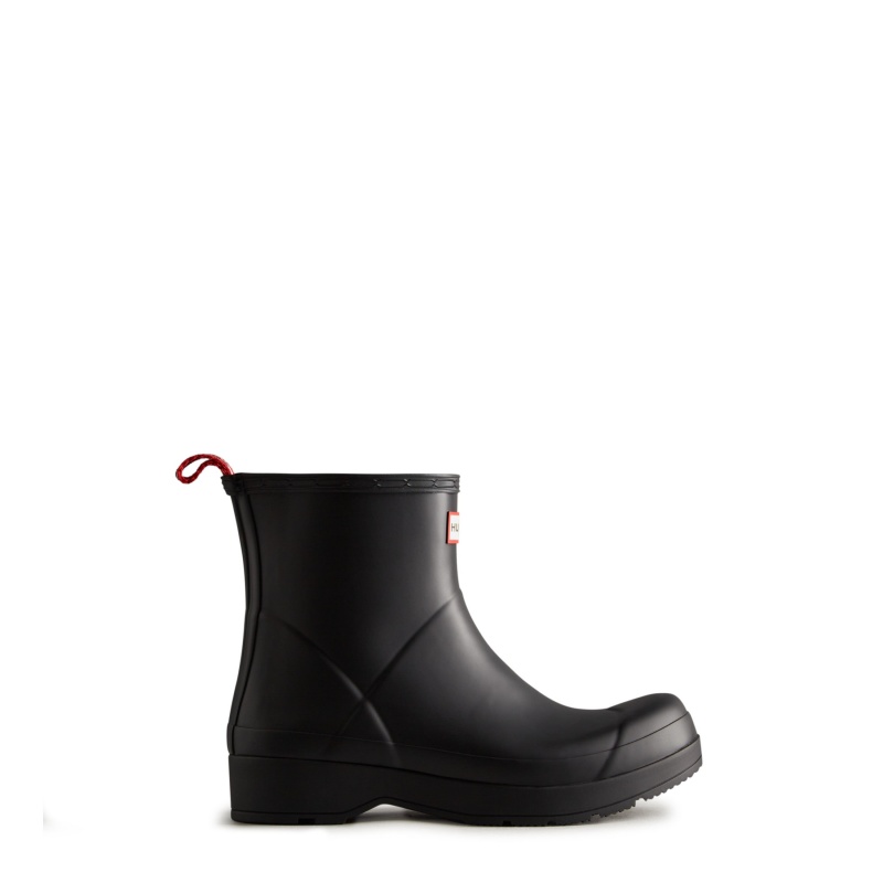 Hunter Boots PLAY Short Rain Boots Black | 01965-XVBQ