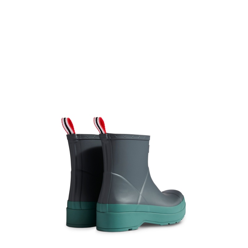 Hunter Boots PLAY Short Rain Boots Noctis/Teal Tempo | 18402-LYNH