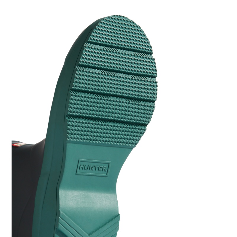 Hunter Boots PLAY Short Rain Boots Noctis/Teal Tempo | 18402-LYNH