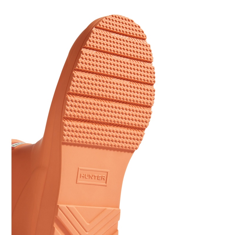 Hunter Boots PLAY Short Rain Boots Optimistic Orange | 65012-FDVA