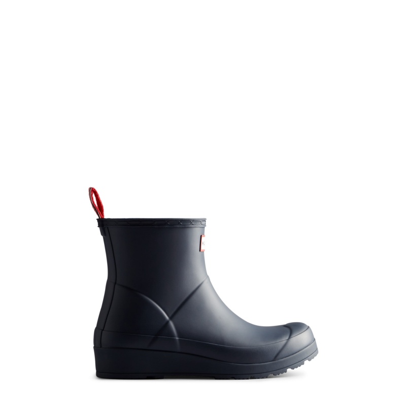 Hunter Boots PLAY Short Rain Boots Valtameri Blue | 51264-ONGL