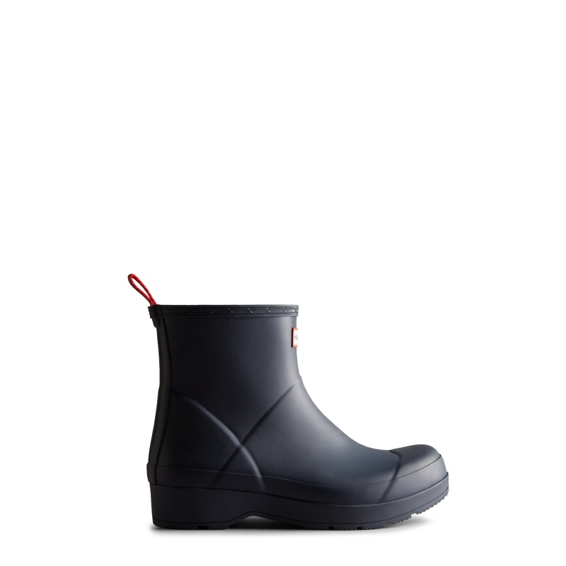 Hunter Boots PLAY Short Rain Boots Valtameri Blue | 36857-FDXK