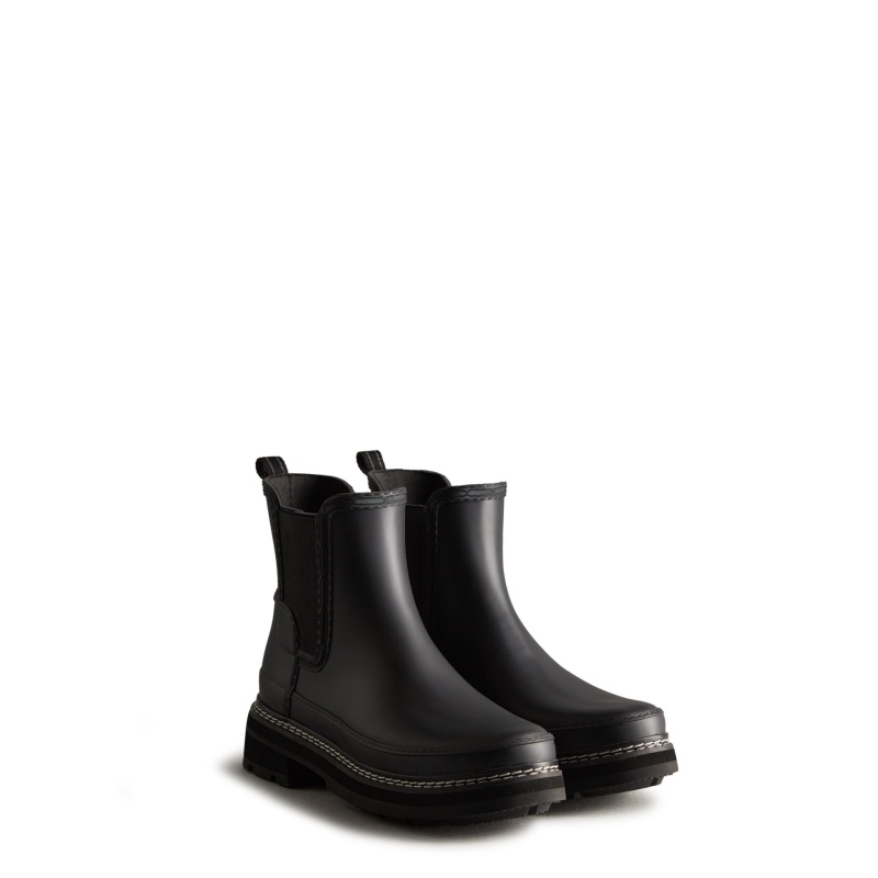 Hunter Boots Refined Chelsea Boots Black | 59213-INYP